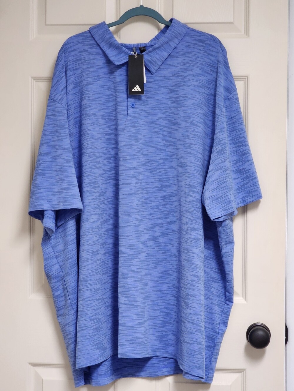 ADIDAS Menβs Blue Polo Performance Adicross ADX 5XL NWT - Picture 3 of 12
